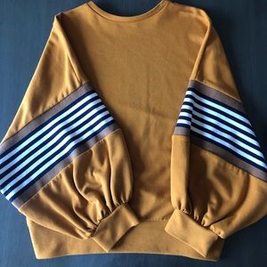 Zara Brand Lantern Sleeve Crewneck